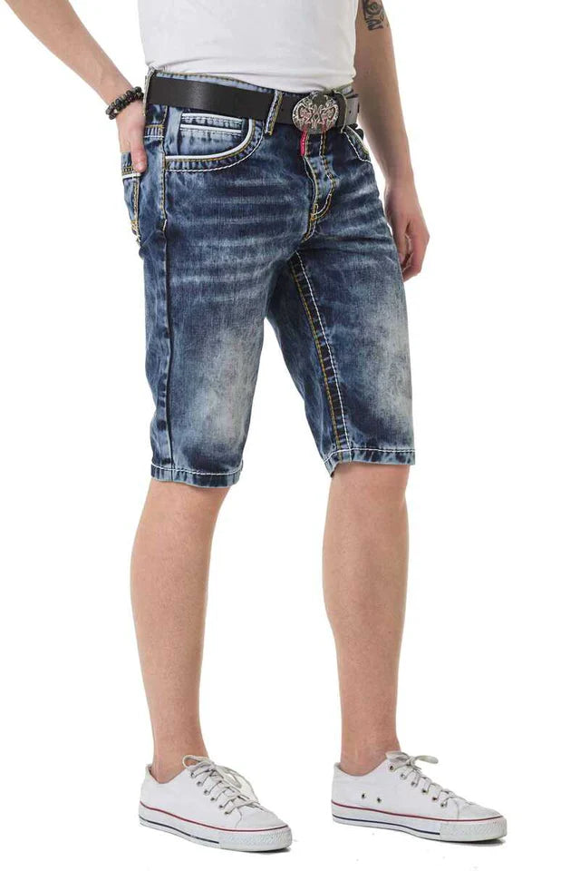 Cipo & Baxx FINN Herren Kurze Jeans Denim CK268