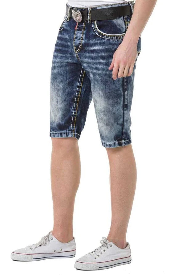 Cipo & Baxx FINN Herren Kurze Jeans Denim CK268