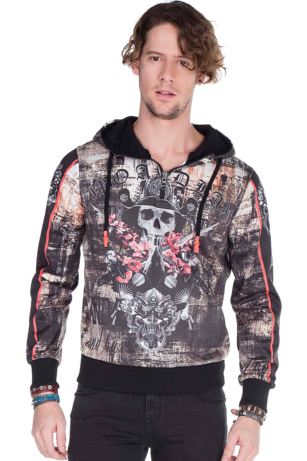 Sudadera con capucha de hombre Cipo &amp; Baxx GOLDFIELD CL459