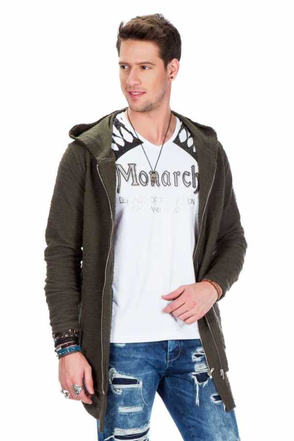 Sudadera con capucha de hombre Cipo &amp; Baxx GOLDFIELD CL459