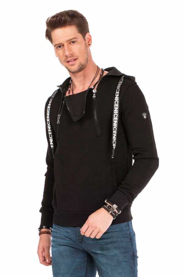 Sudadera con capucha de hombre Cipo &amp; Baxx GOLDFIELD CL459