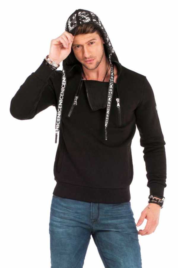 Sudadera con capucha de hombre Cipo &amp; Baxx GOLDFIELD CL459