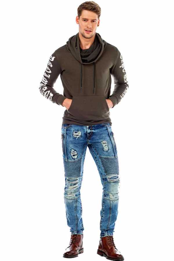 Sudadera con capucha de hombre Cipo &amp; Baxx GOLDFIELD CL459