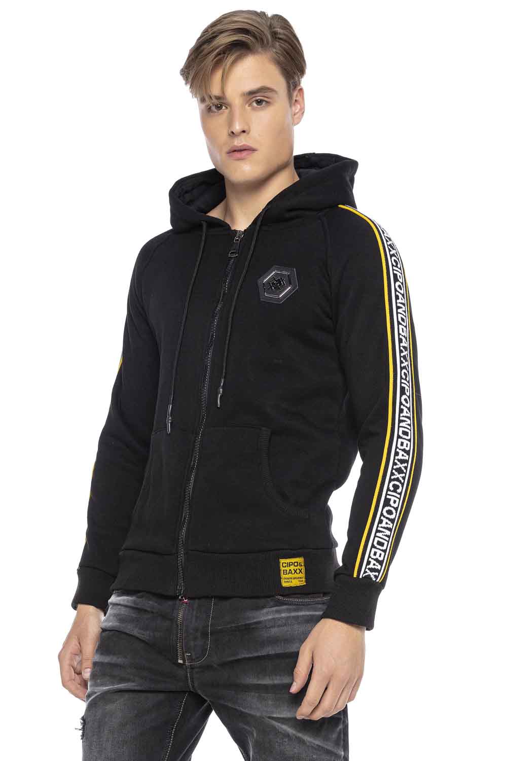 Sudadera con capucha de hombre Cipo &amp; Baxx GOLDFIELD CL459