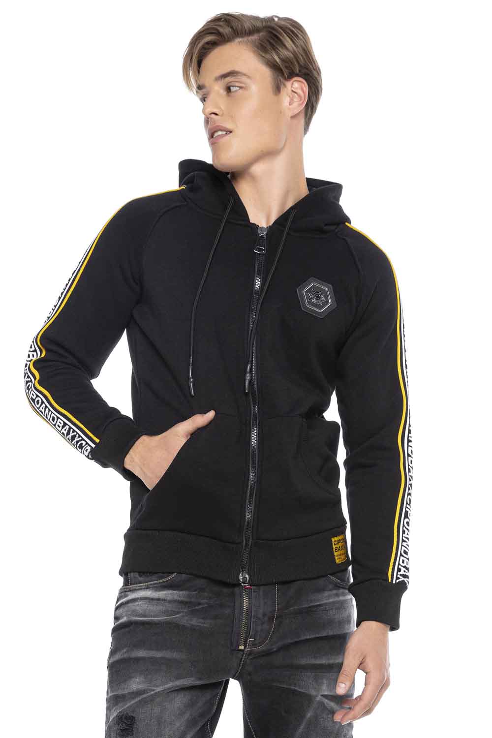 Sudadera con capucha de hombre Cipo &amp; Baxx GOLDFIELD CL459