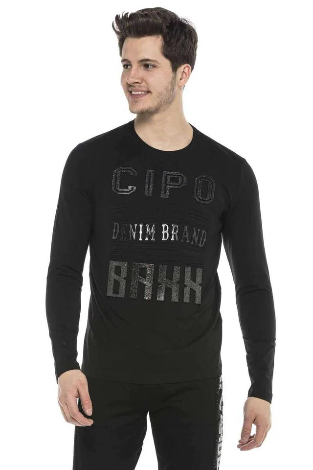 Sudadera con capucha de hombre Cipo &amp; Baxx GOLDFIELD CL459