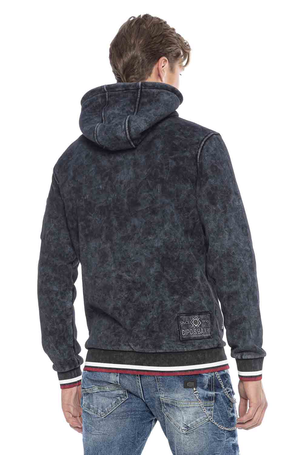 Sudadera con capucha de hombre Cipo &amp; Baxx YUCATAN CL417