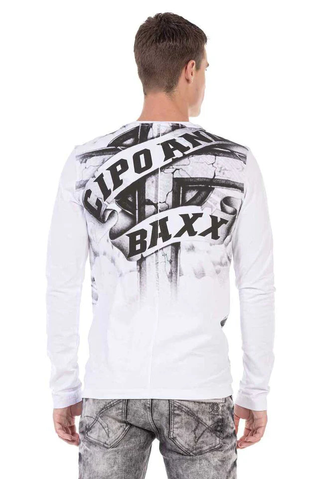 Cipo & Baxx RAMON Herren Shirt white CL452