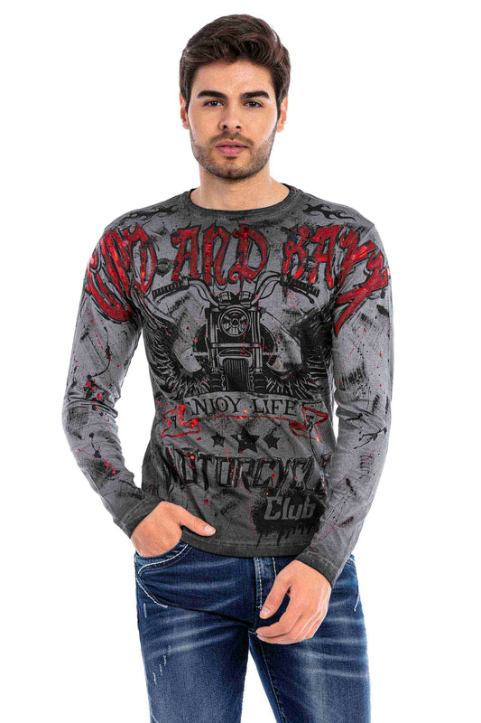 Sudadera con capucha de hombre Cipo &amp; Baxx GOLDFIELD CL459