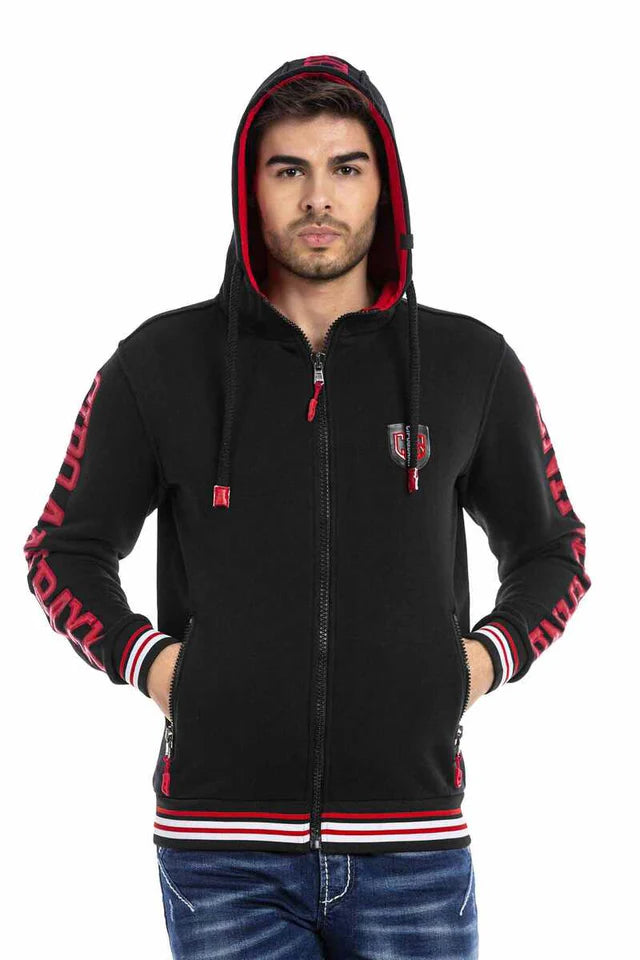 Sudadera con capucha de hombre Cipo &amp; Baxx GOLDFIELD CL459