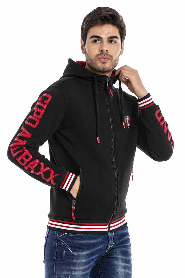 Sudadera con capucha de hombre Cipo &amp; Baxx GOLDFIELD CL459