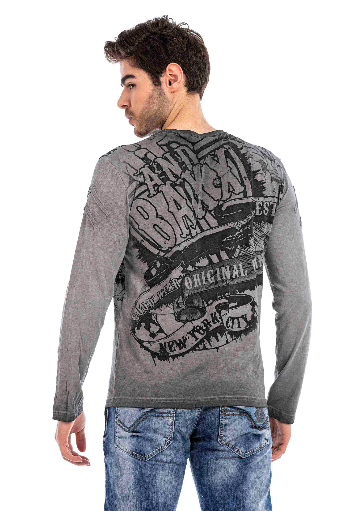 Sudadera con capucha de hombre Cipo &amp; Baxx GOLDFIELD CL459