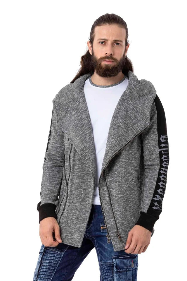 Cipo &amp; Baxx SERG men's hooded sweat jacket CL526