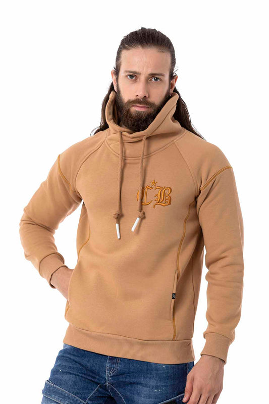 Cipo & Baxx FABIO Herren Kapuzen Sweatshirt CL529 Brown