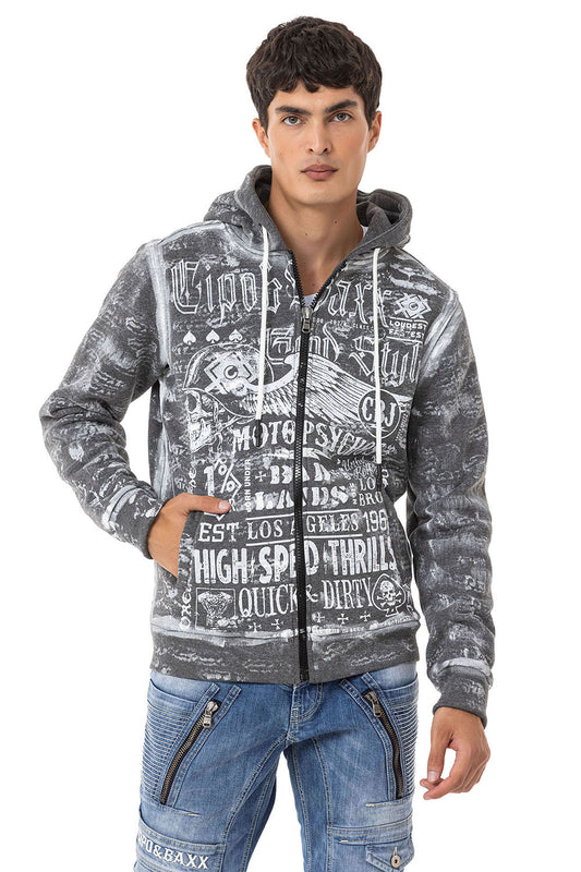 Sudadera con capucha de hombre Cipo &amp; Baxx ANTRA CL529