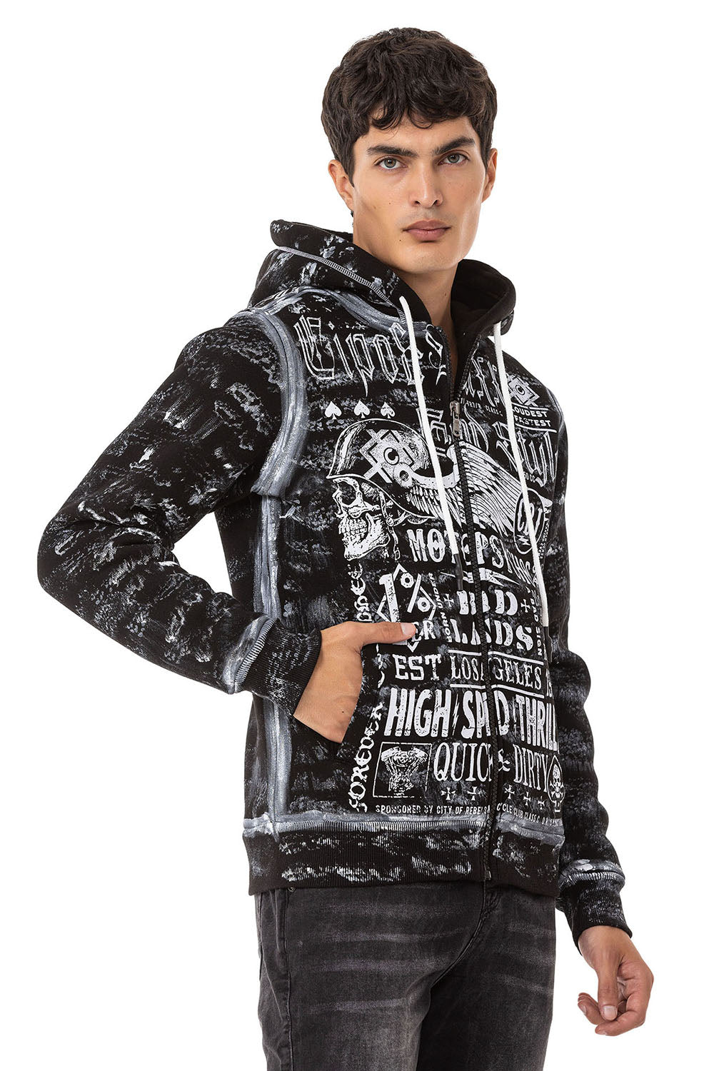 Cipo &amp; Baxx ROGAN men's hooded sweatshirt CL544