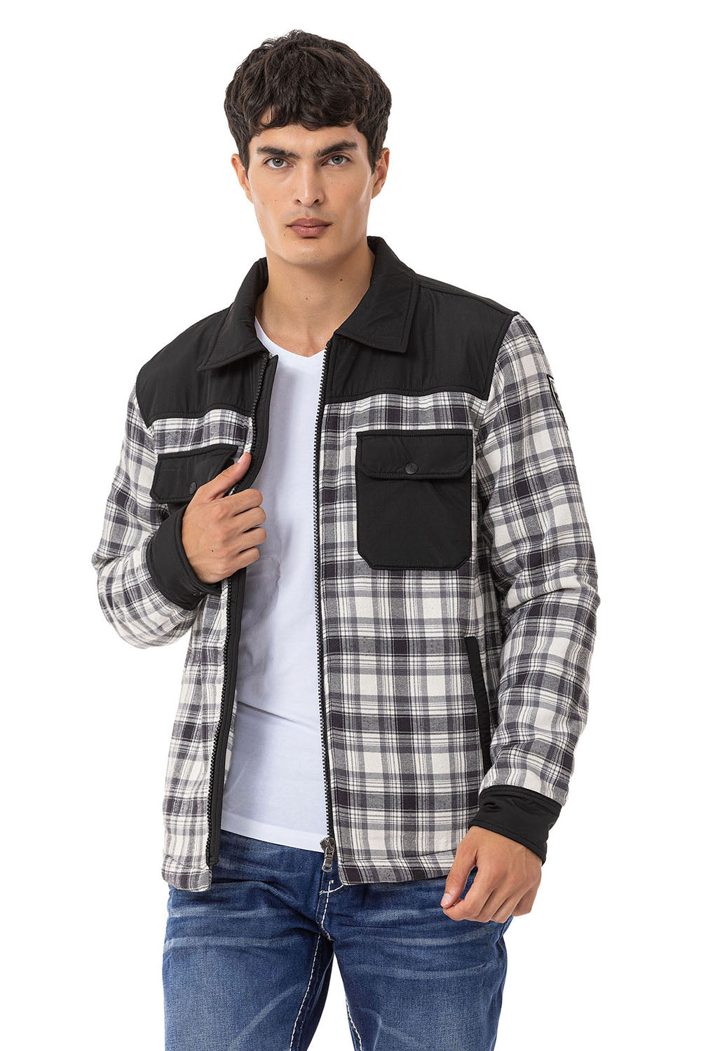 Cipo & Baxx EMILIO Herren HemdJacke CL548