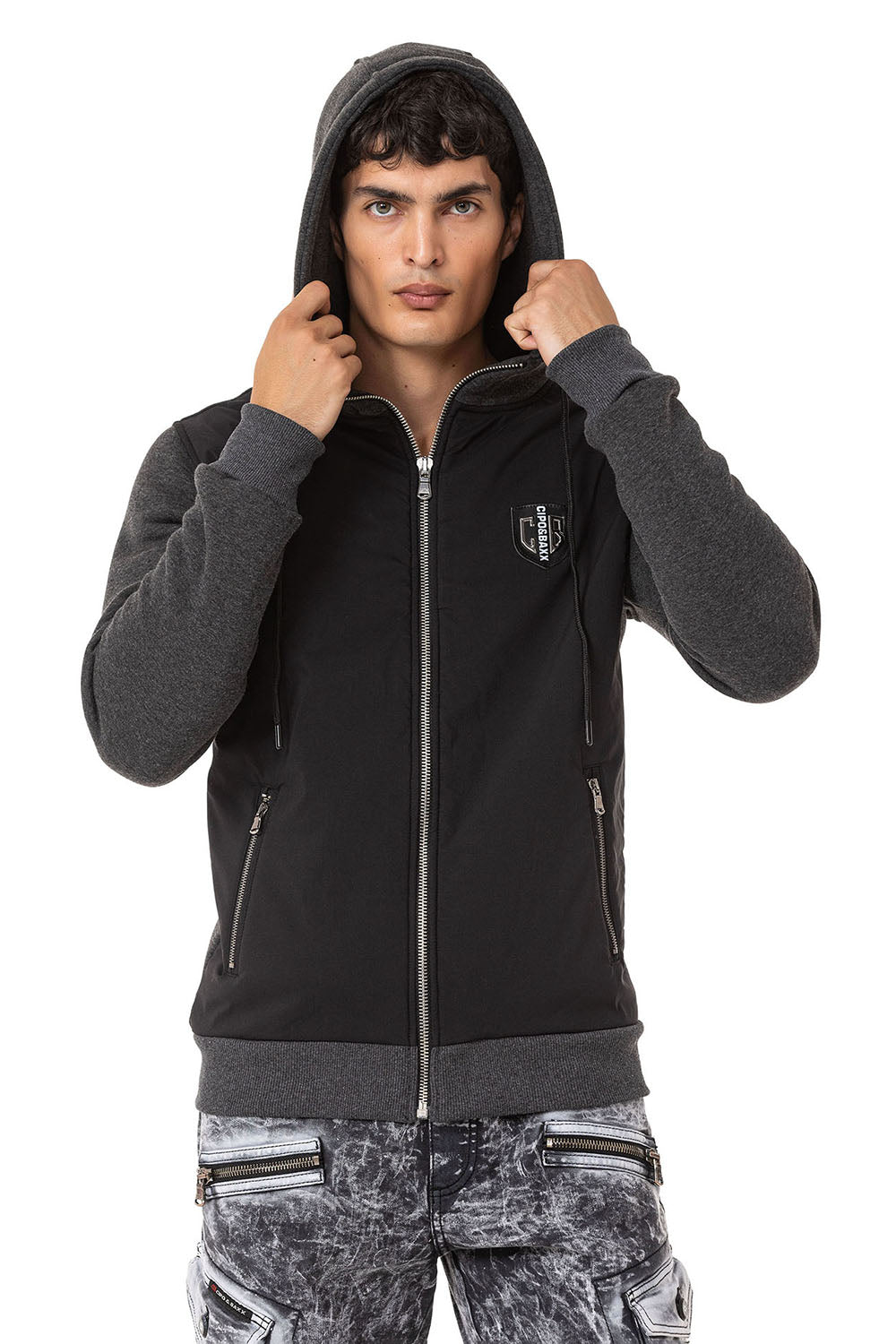 Sudadera con capucha de hombre Cipo &amp; Baxx ANTRA CL529