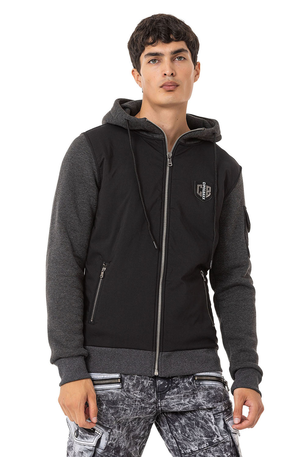 Sudadera con capucha de hombre Cipo &amp; Baxx ANTRA CL529