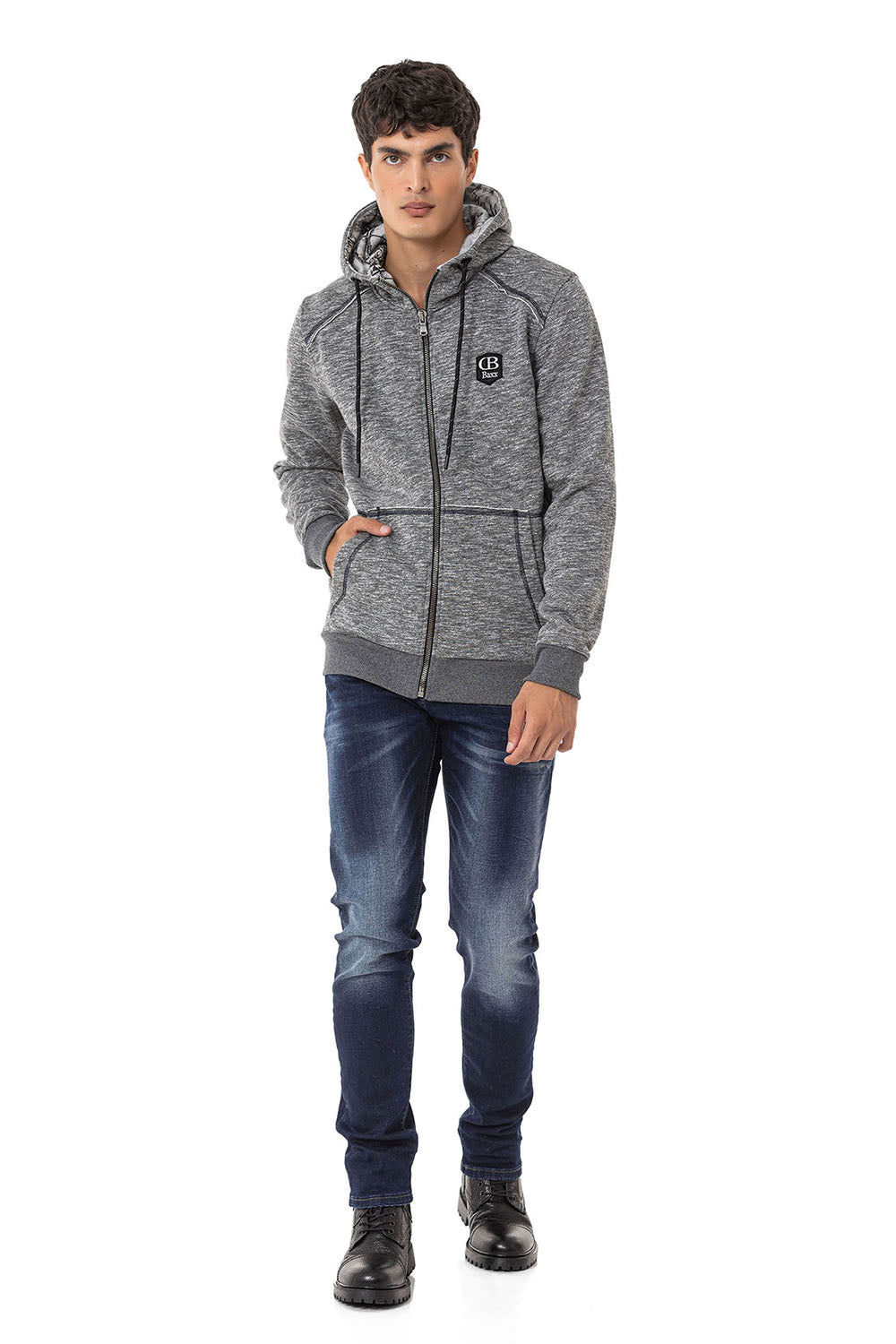 Sudadera con capucha de hombre Cipo &amp; Baxx ANTRA CL529