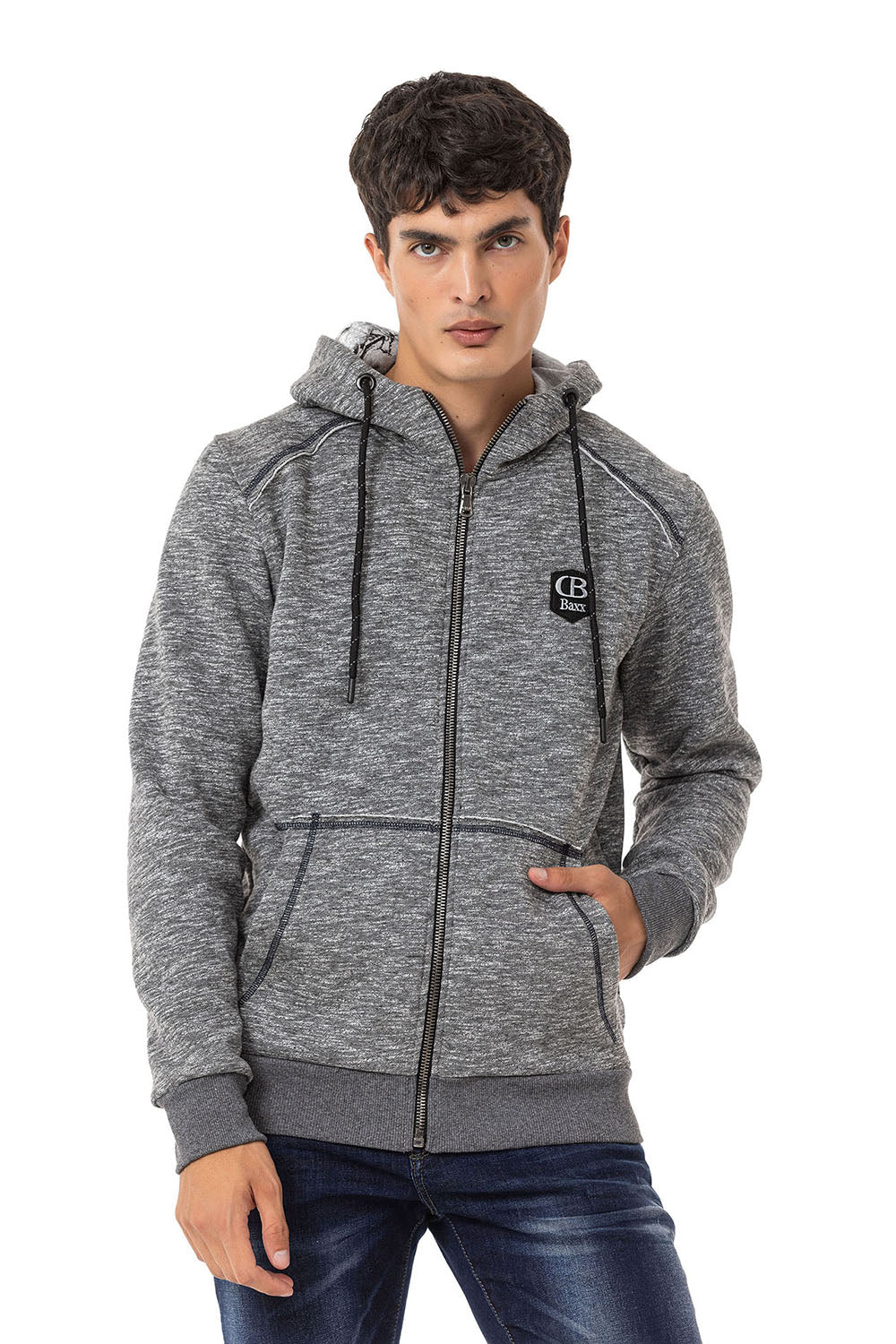 Sudadera con capucha de hombre Cipo &amp; Baxx ANTRA CL529