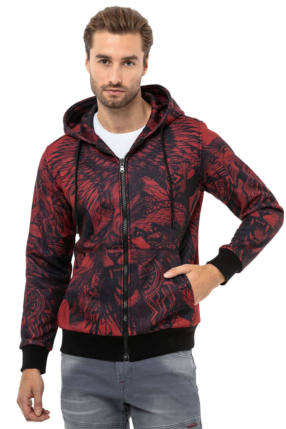 Cipo &amp; Baxx PERTH men's hooded sweatshirt CL559