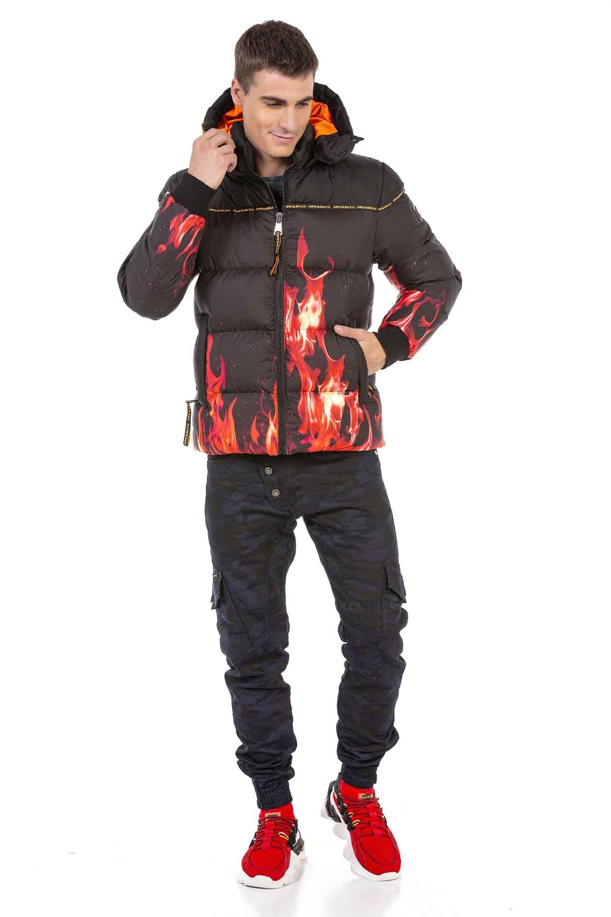 Cipo &amp; Baxx FIRE men's bomber jacket CM181