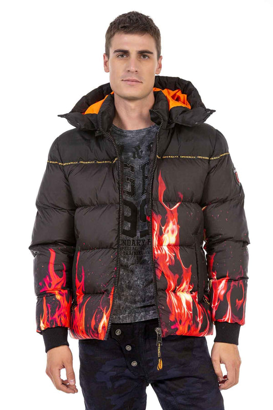 Cipo &amp; Baxx FIRE men's bomber jacket CM181