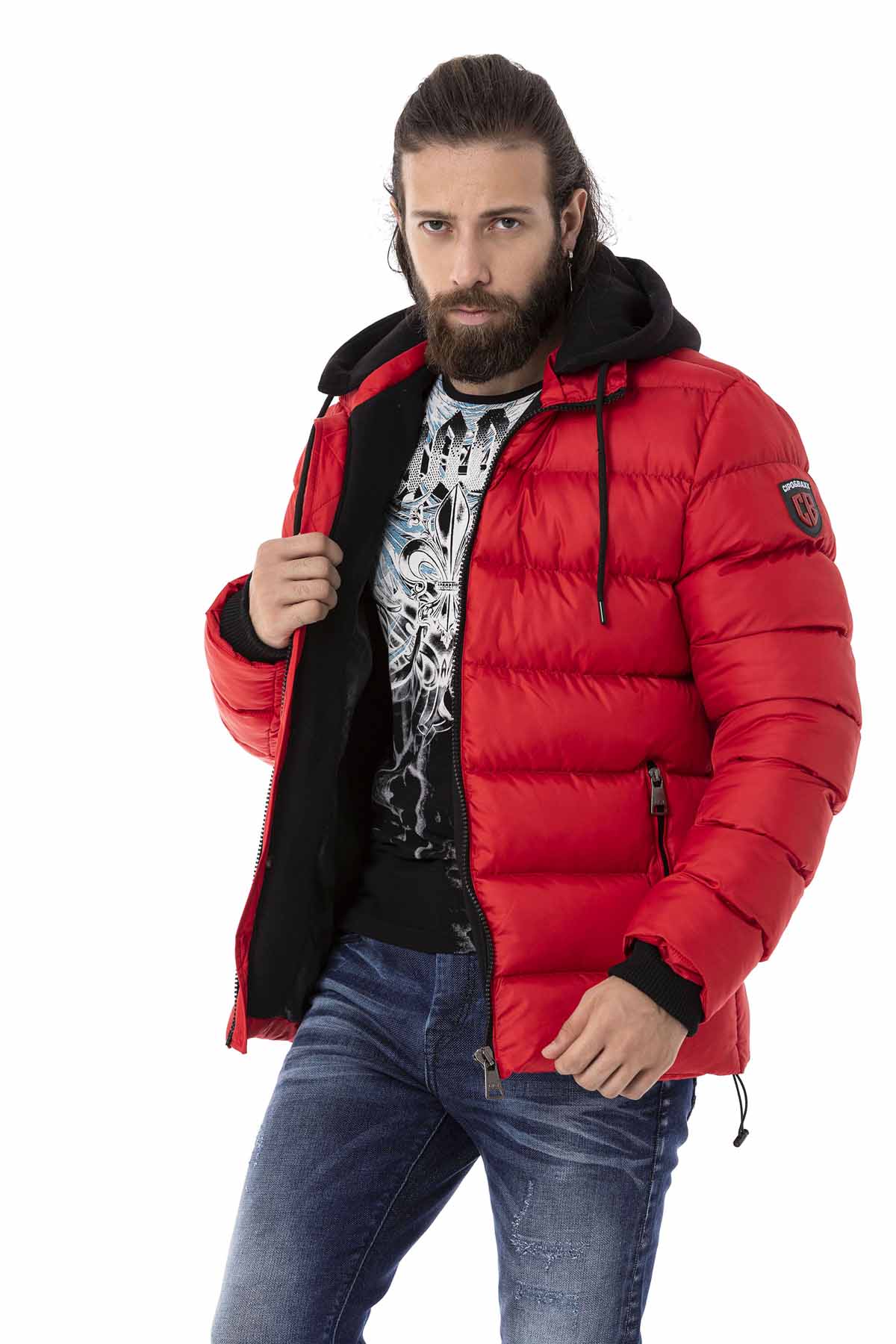 Cipo &amp; Baxx AXEL men's bomber jacket CM202