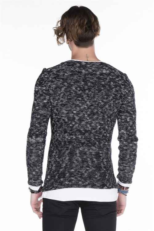 Cipo & Baxx EXETER Herren Pullover NAVY CP158