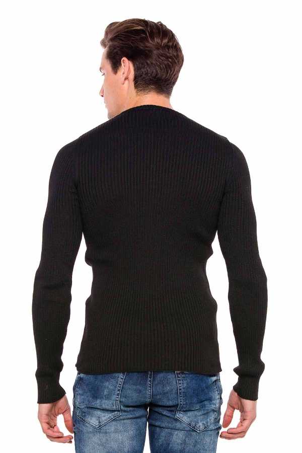 Cipo &amp; Baxx BANGOR men's sweater black CP193