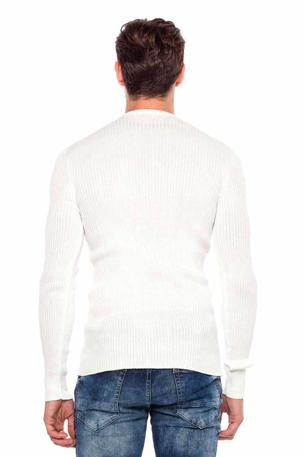 Cipo & Baxx BANGOR Herren Pullover white CP193