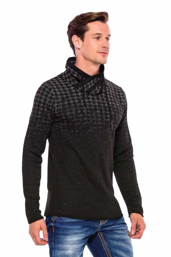 Cipo & Baxx ODESA Herren Pullover black CP198