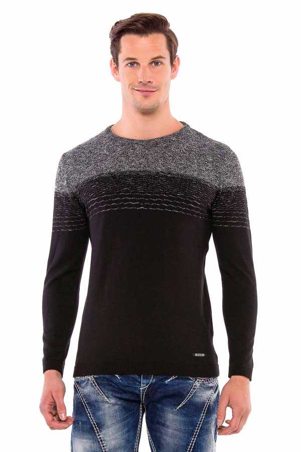 Cipo &amp; Baxx ALAMY men's sweater white CP200