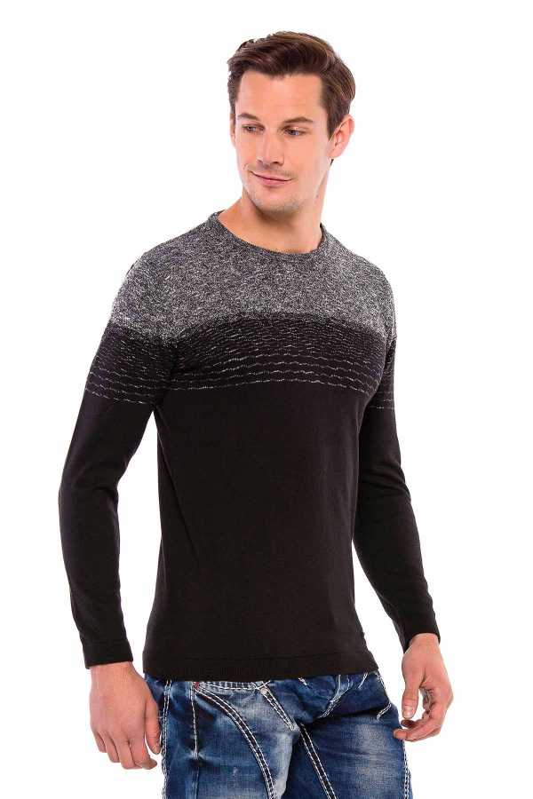 Cipo &amp; Baxx ALAMY men's sweater white CP200