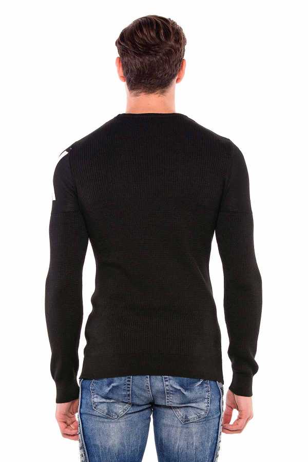 Cipo & Baxx LUBLIN Herren Pullover black CP202