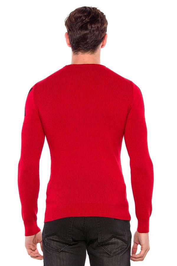 Cipo & Baxx LUBLIN Herren Pullover red CP202