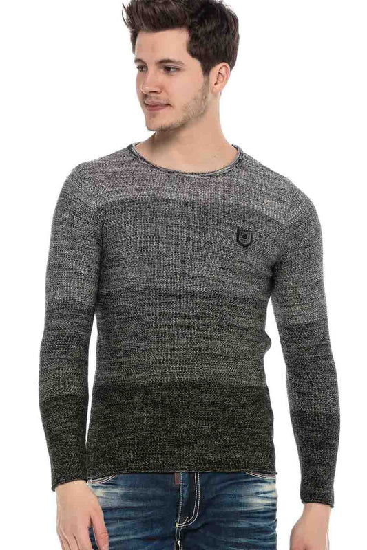 Cipo &amp; Baxx LODZ men's sweater white CP205