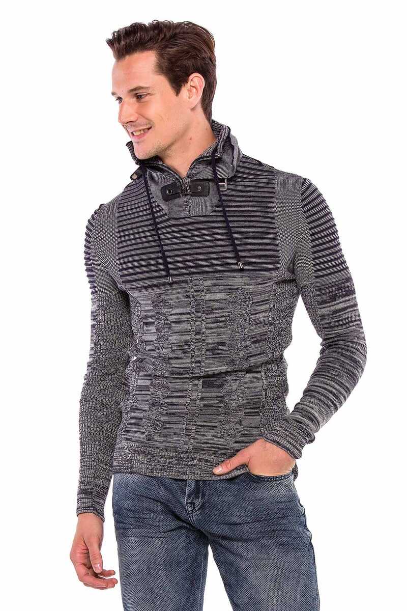 Cipo & Baxx DRACO Herren Strickpullover CP206