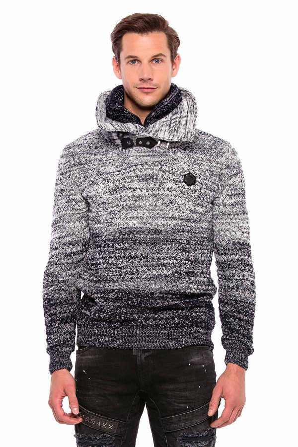 Cipo & Baxx KANUS Herren Strickpullover CP210