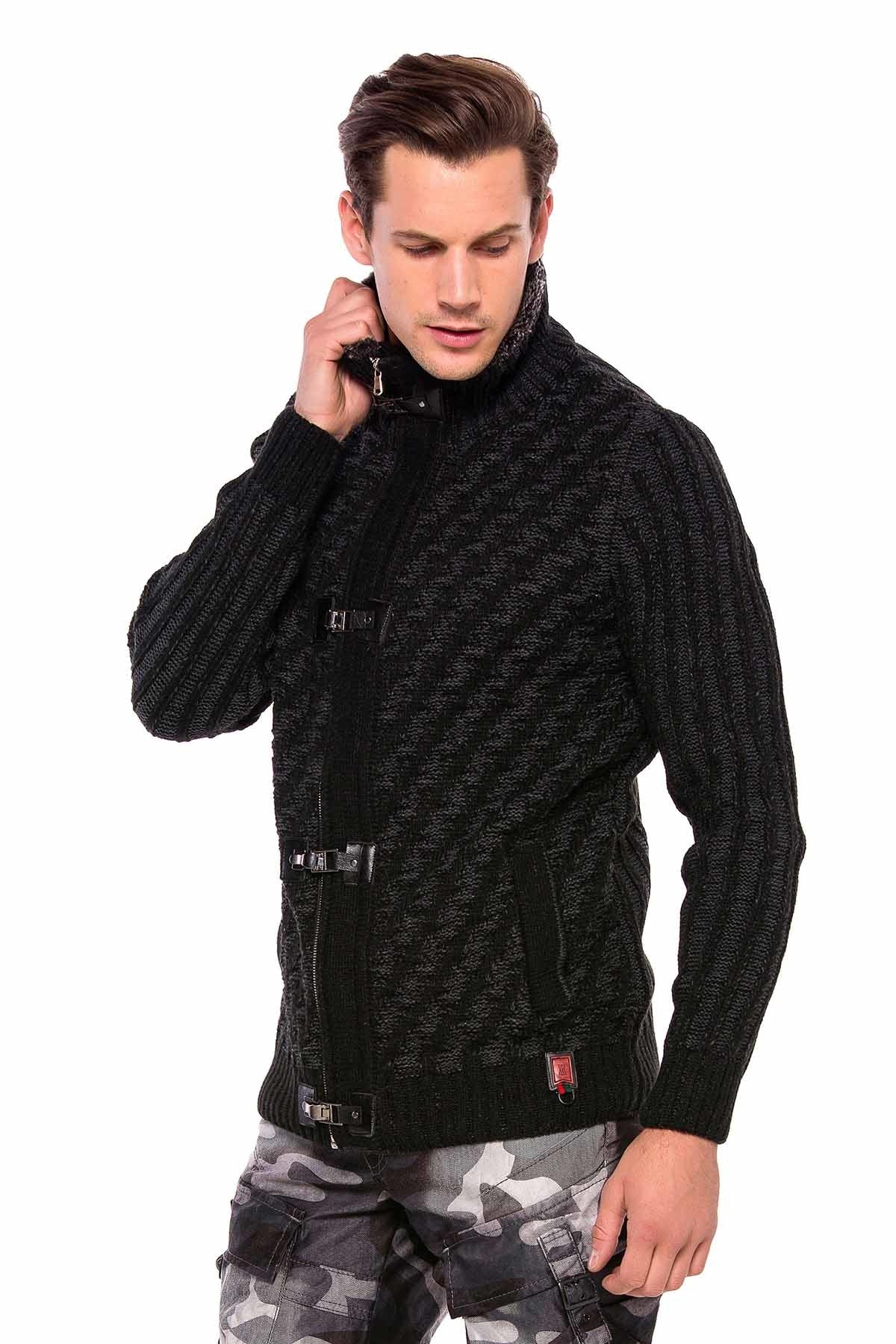 Cipo & Baxx NEPTUN Herren Strickpullover CP213