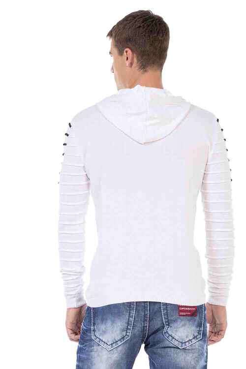 Cipo &amp; Baxx BOLU men's sweater white CP246