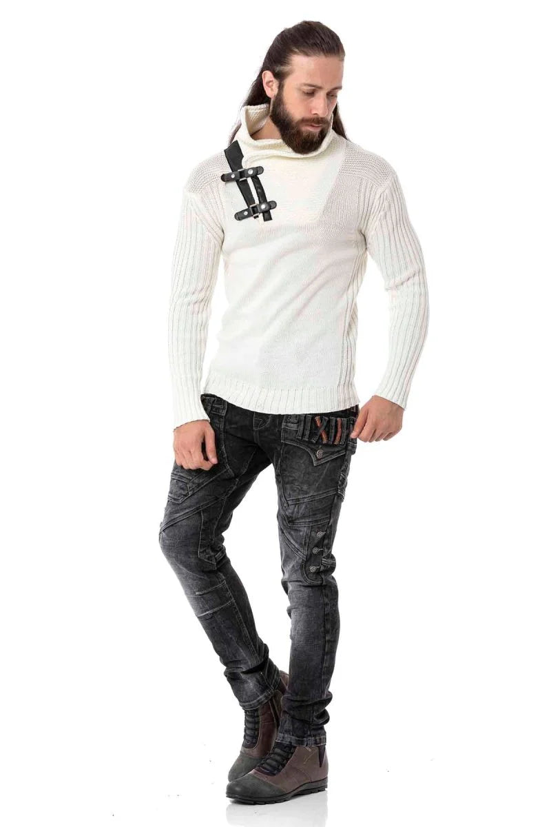 Cipo &amp; Baxx PERM men's knitted sweater CP266