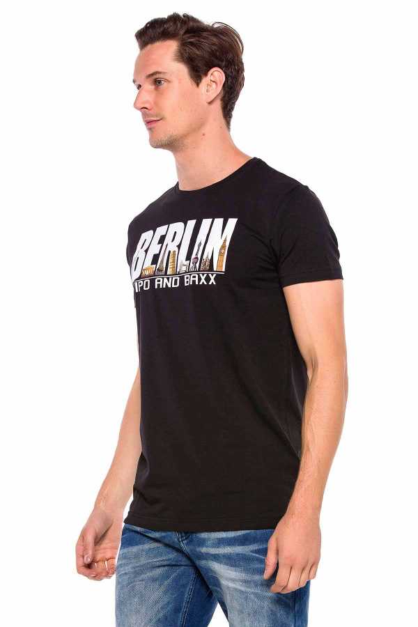 Camiseta hombre Cipo &amp; Baxx KNIGHT CT546 negro