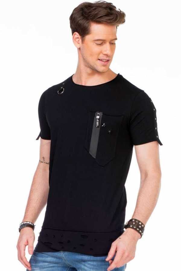 Camiseta hombre Cipo &amp; Baxx KNIGHT CT546 negro