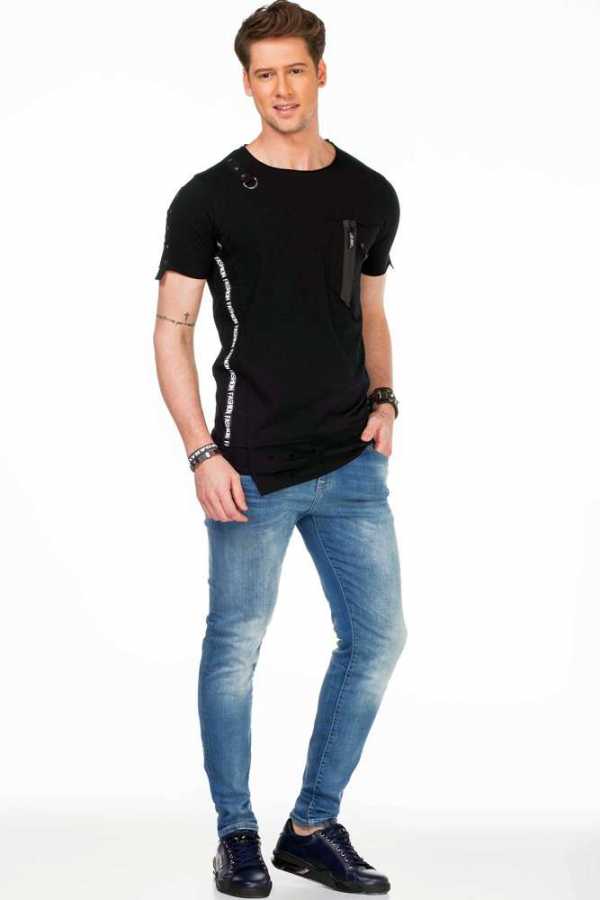 Camiseta hombre Cipo &amp; Baxx KNIGHT CT546 negro