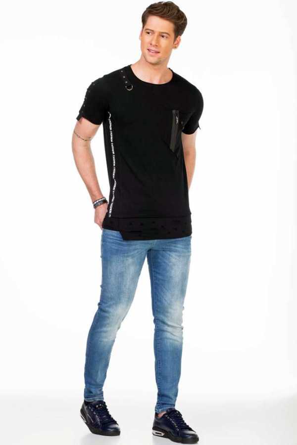 Camiseta hombre Cipo &amp; Baxx KNIGHT CT546 negro