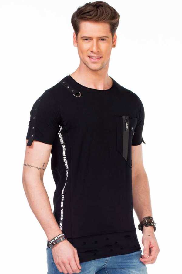 Camiseta hombre Cipo &amp; Baxx KNIGHT CT546 negro