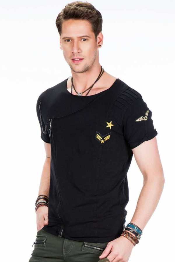 Camiseta hombre Cipo &amp; Baxx KNIGHT CT546 negro