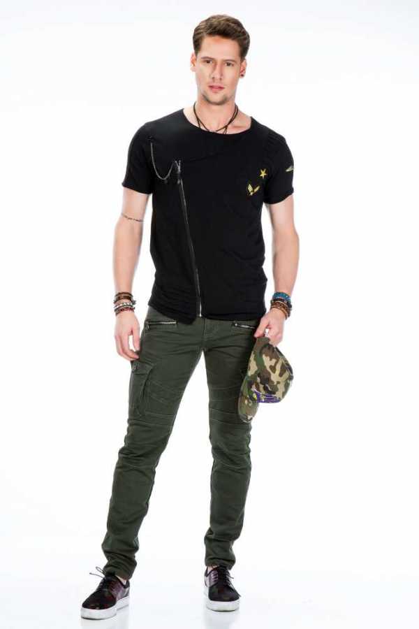 Cipo & Baxx HERMAN Herren T-Shirt black CT367